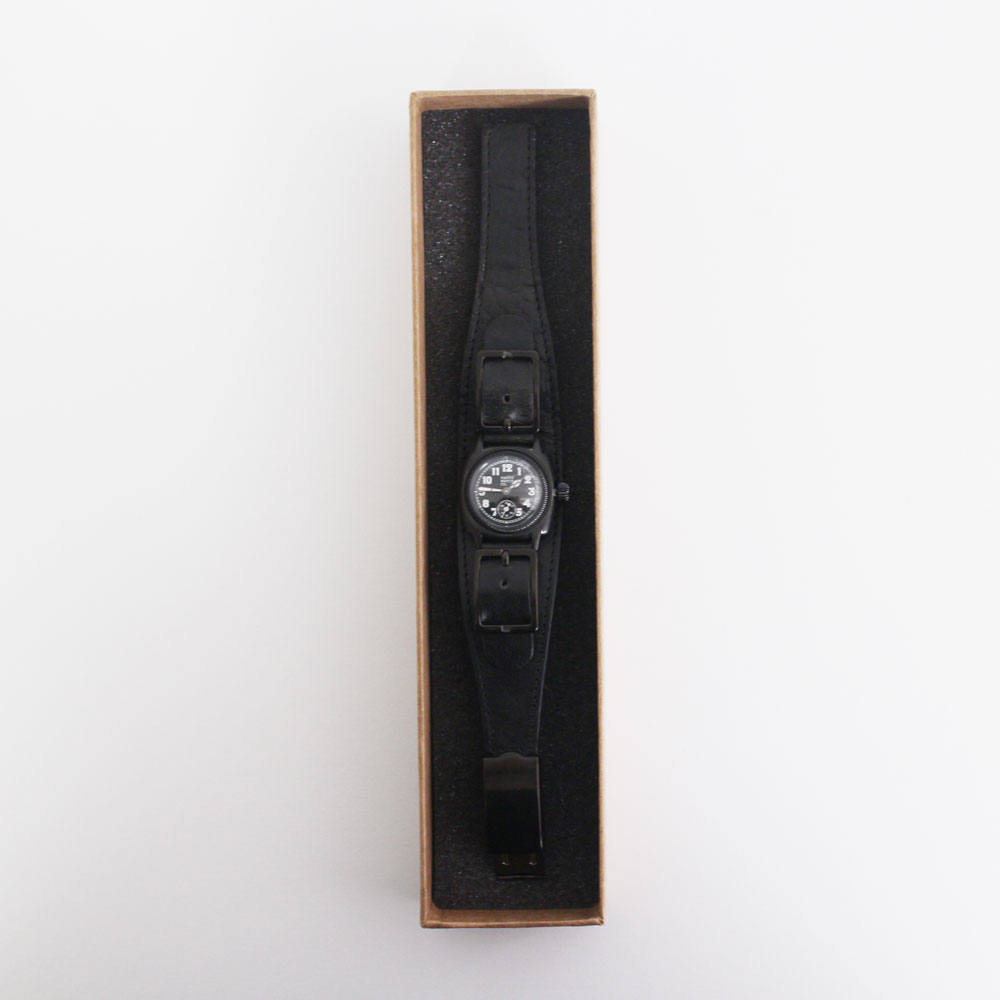 VAGUE WATCH CO. 腕時計 クッション・スモールリストバンド 黒 茶 VAGUE WATCH CO. - クッション・スモールリストバンド - COUSSIN