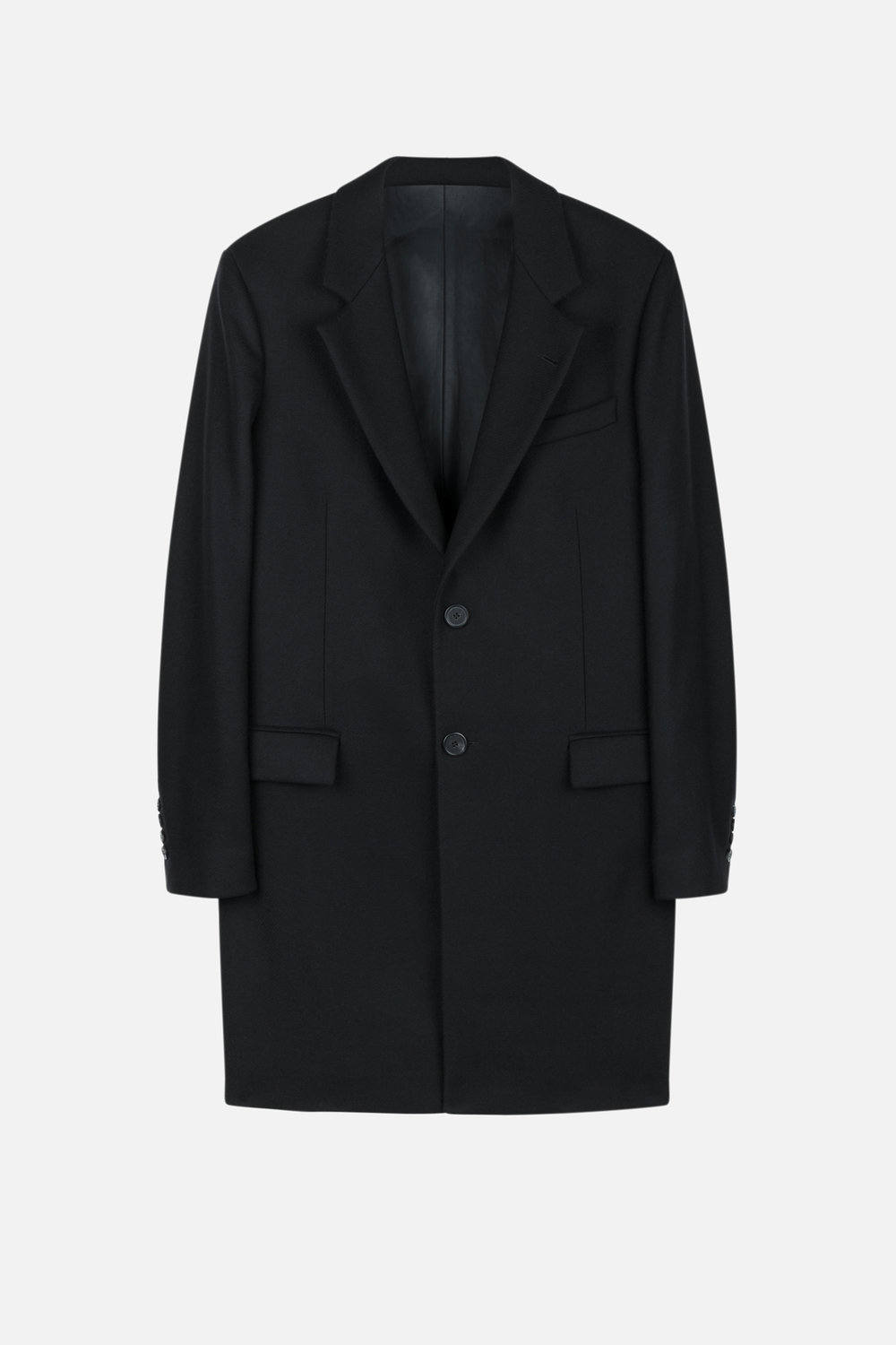 Ami alexandre mattiussi チェスターコート AMI Alexandre Mattiussi - チェスターコート - TWO BUTTON COAT