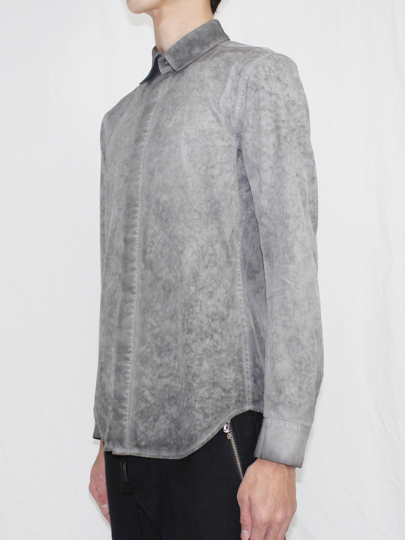 新品SADDAM TEISSY(D.HYGEN)コールドダイドレスシャツ2 SADDAM TEISSY - コールドダイシャツジャケット- Cold dyed