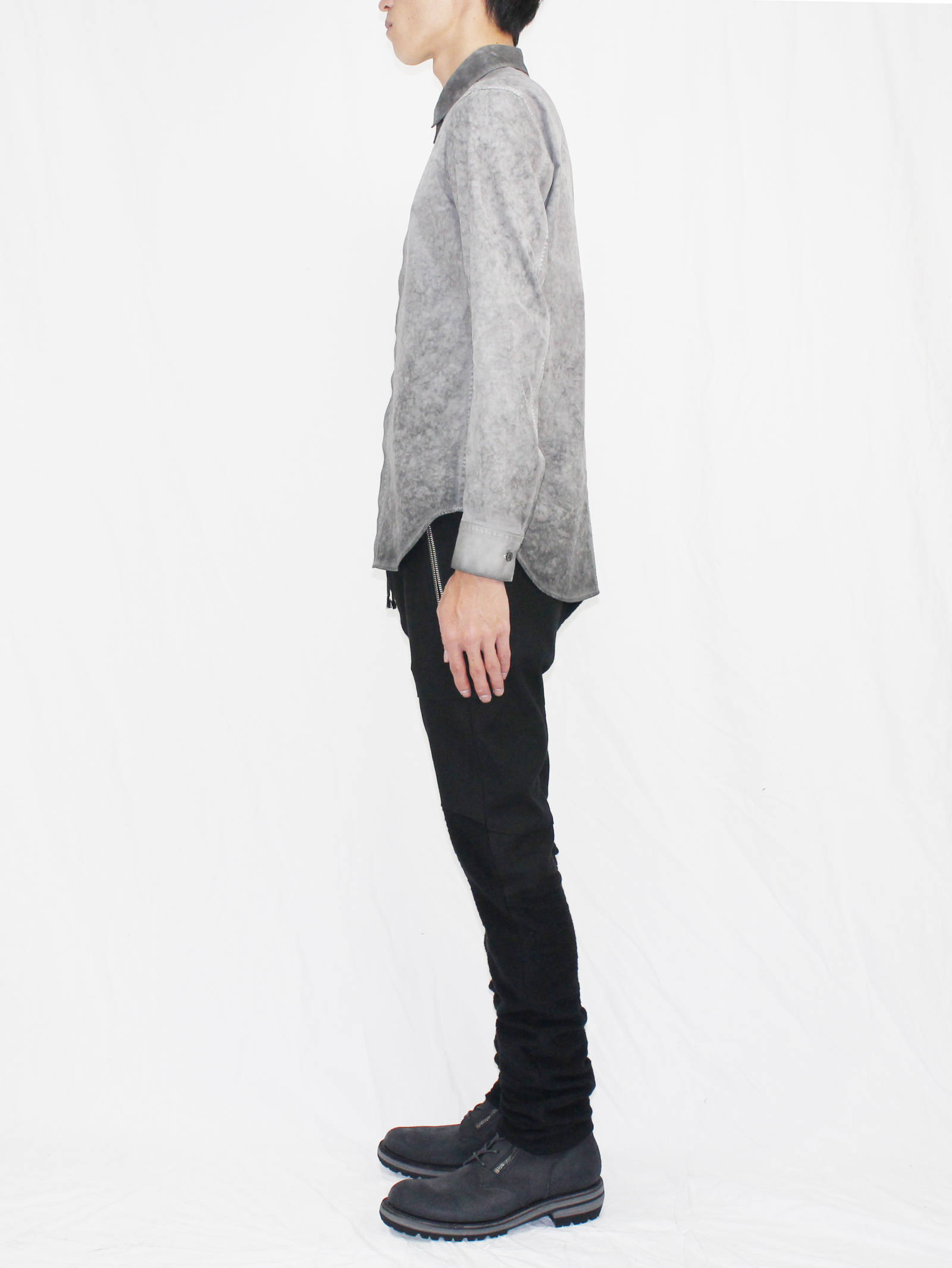 新品SADDAM TEISSY(D.HYGEN)コールドダイドレスシャツ2 SADDAM TEISSY - コールドダイシャツジャケット- Cold dyed