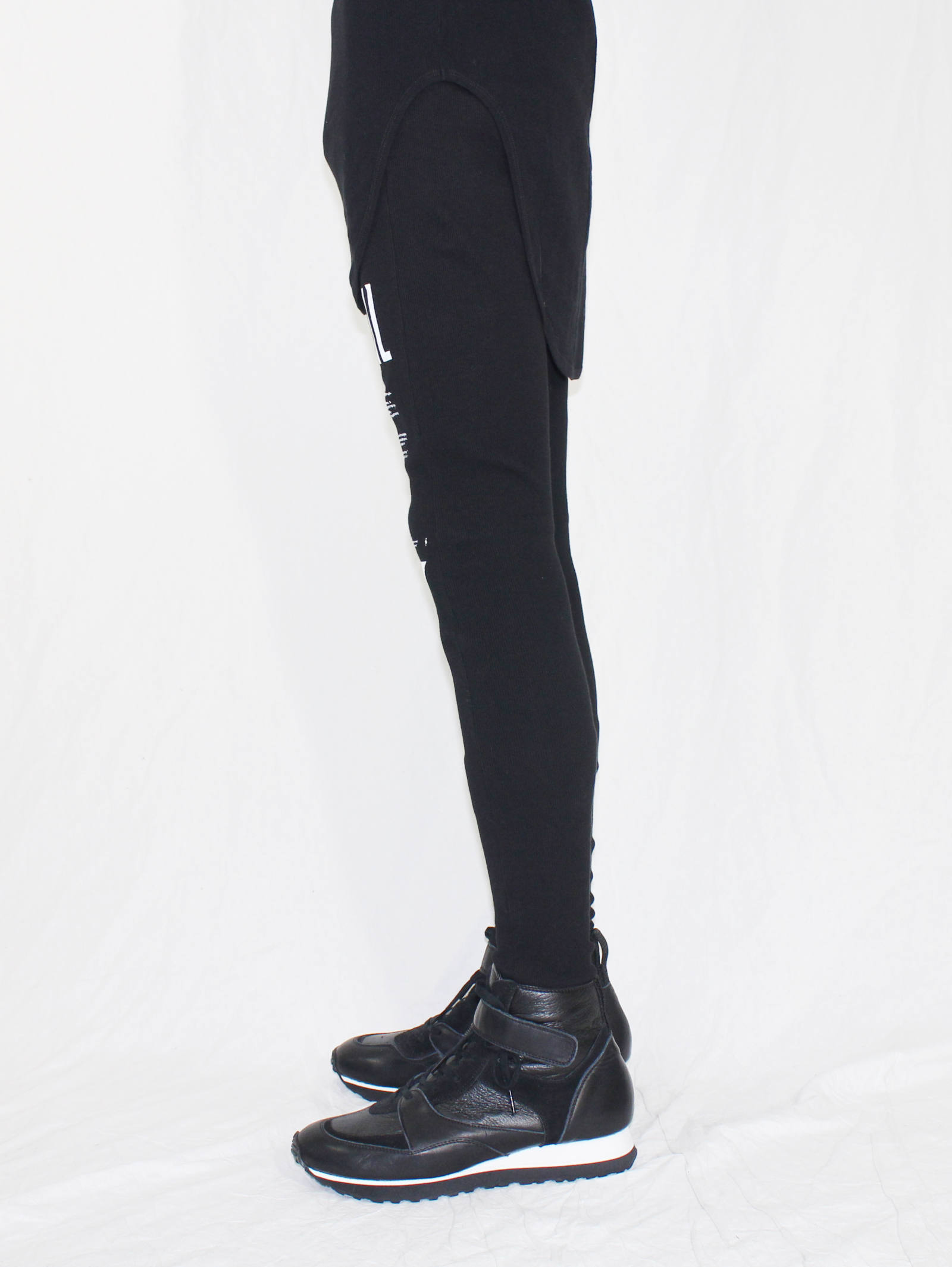 nilos 21aw キルティング レイヤード パンツ レギンス NILoS - ニルズプリントレギンス- NIL ▽ LEGGINS- BLACK | ADDICT WEB