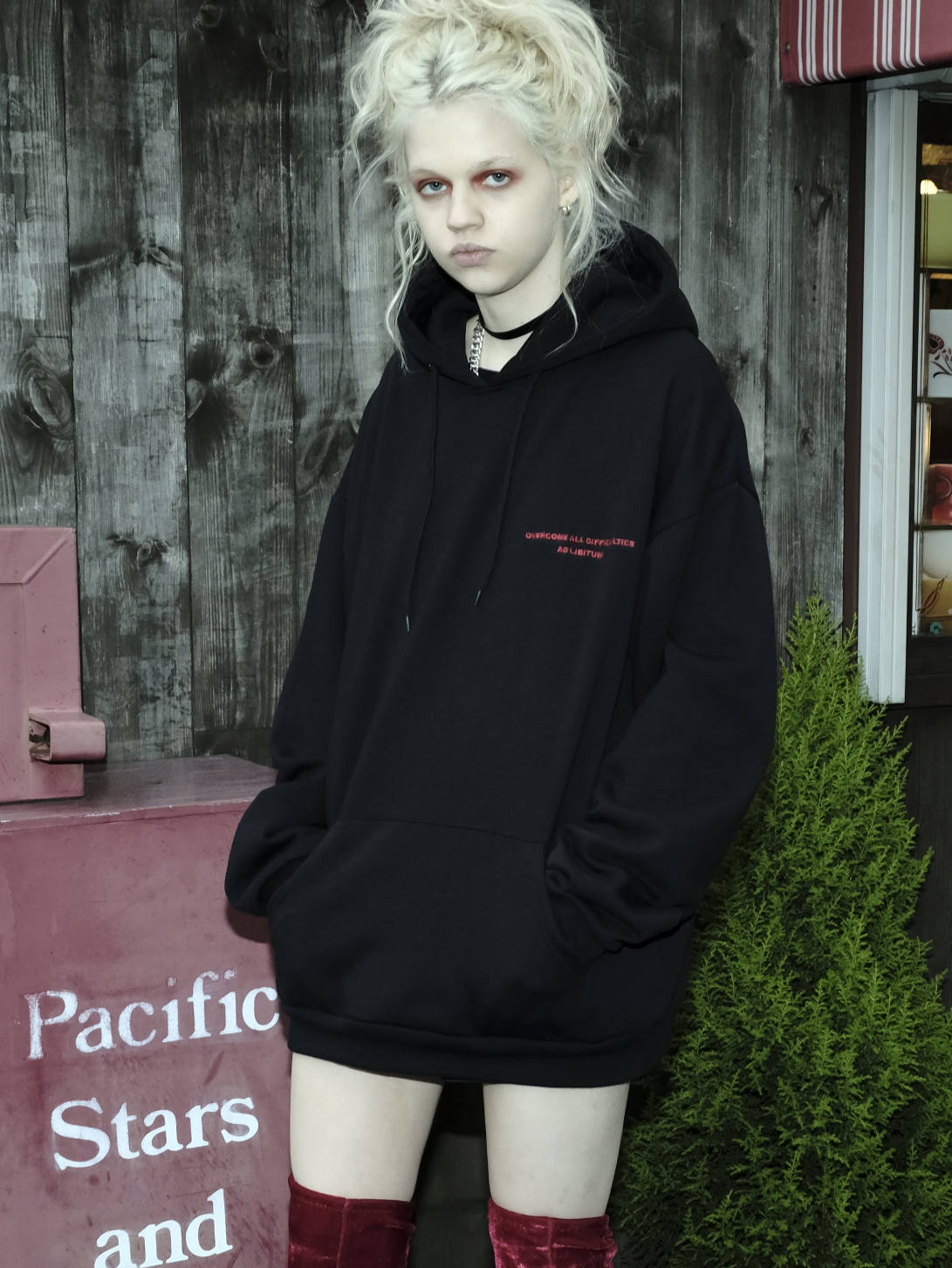 NIL DUE / NIL UN TOKYO フーディー パーカー NIL DUE / NIL UN TOKYO - 【残りわずか】Embroidery Flower