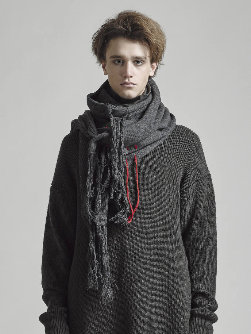 The Viridi-anne ザ ヴィリジアン　マフラー　ストール　ブラック The Viridi-anne - Melton High Neck Coat