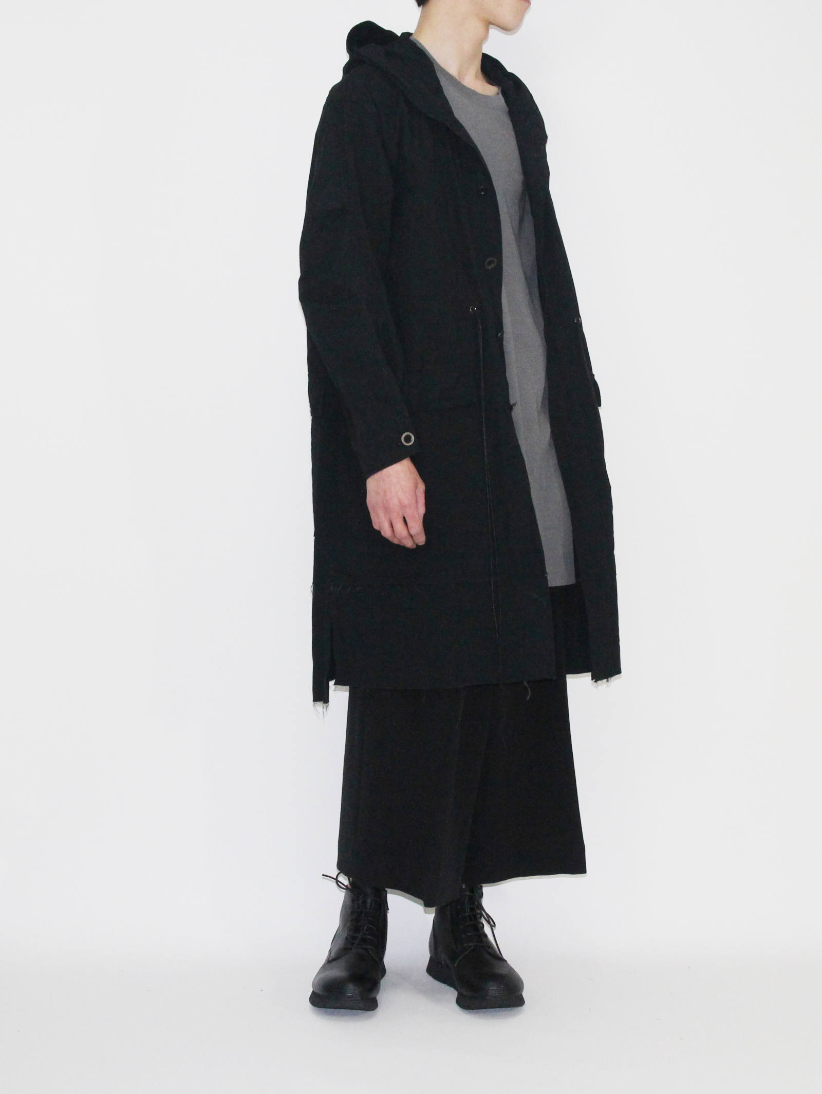 CUOIERIA PIORENTINA黒 レザー ロングコート ベルト付き L 【公式通販】