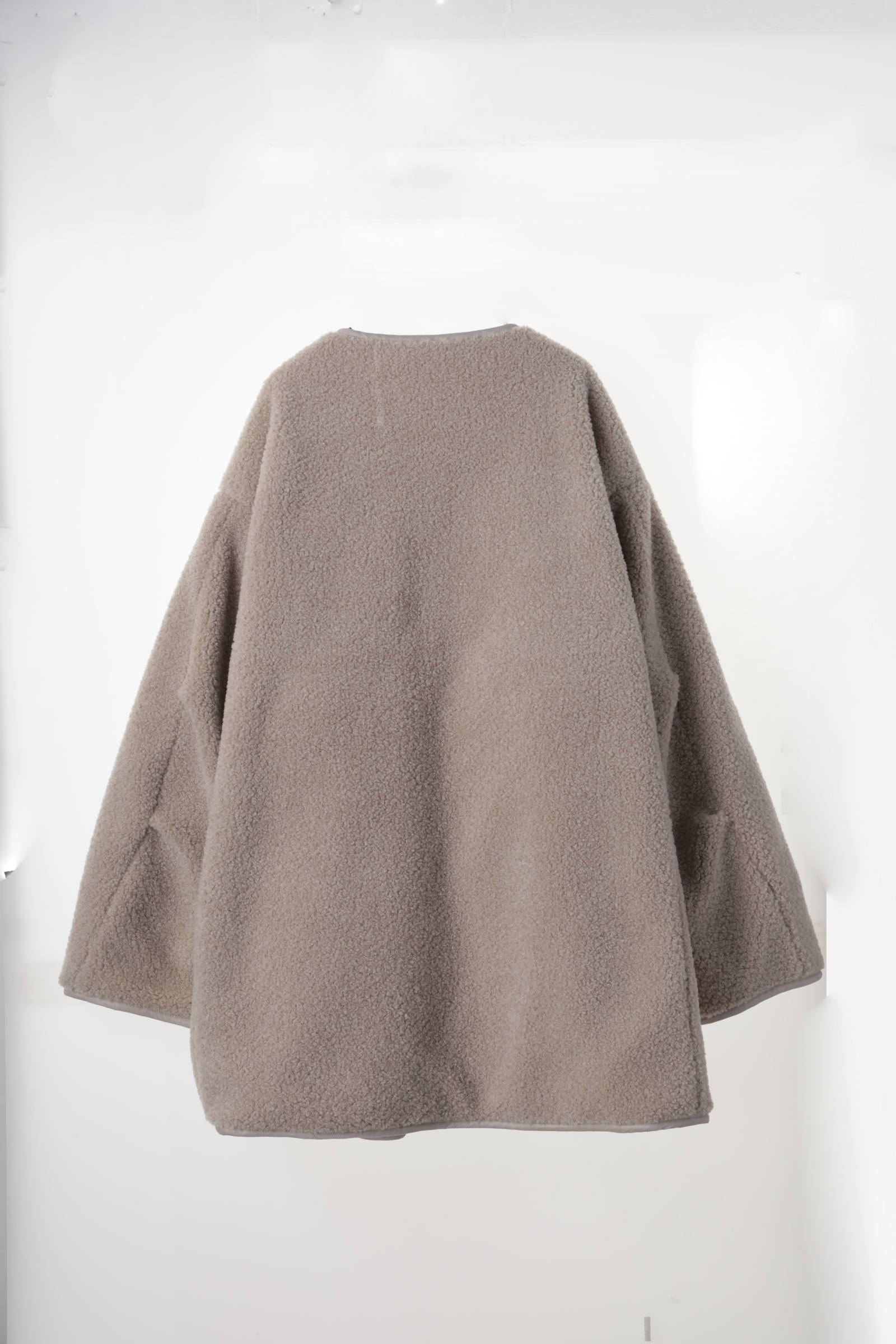 みか様取り置き　CLANE リバーシブルボアフレアジャケット アイボリー CLANE - リバーシブル ボア ジャケット - REVERSIBLE BOA JACKET