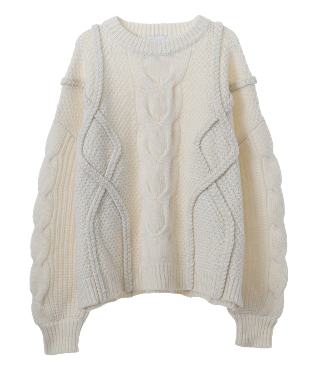 CLANE HOMME 3Dニット　クラネオム CLANE HOMME 3D KNIT TOPS