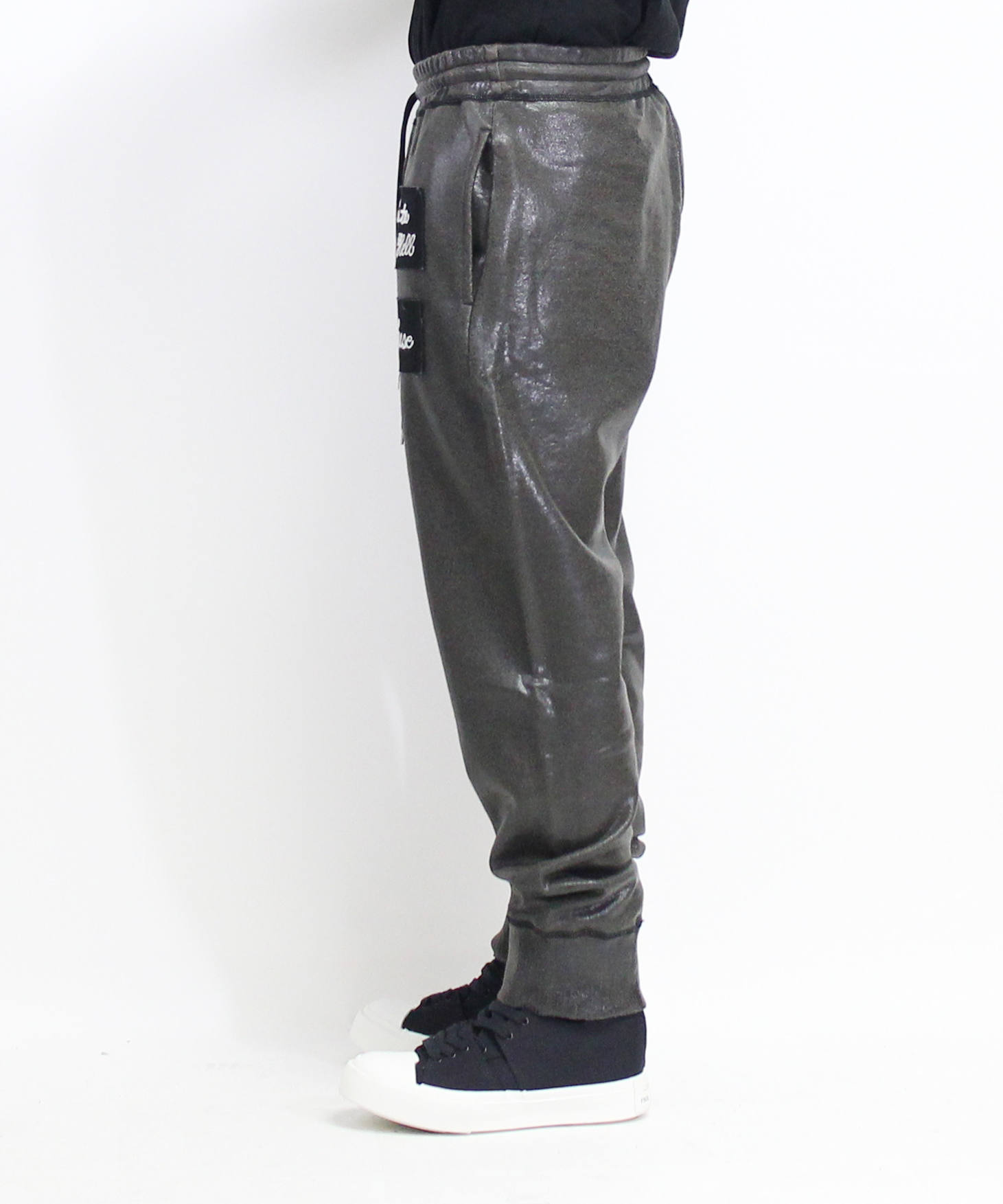 パンツ masiro nude:masahiko maruyama - Patched Drop-Crotch 2Tuck Pants