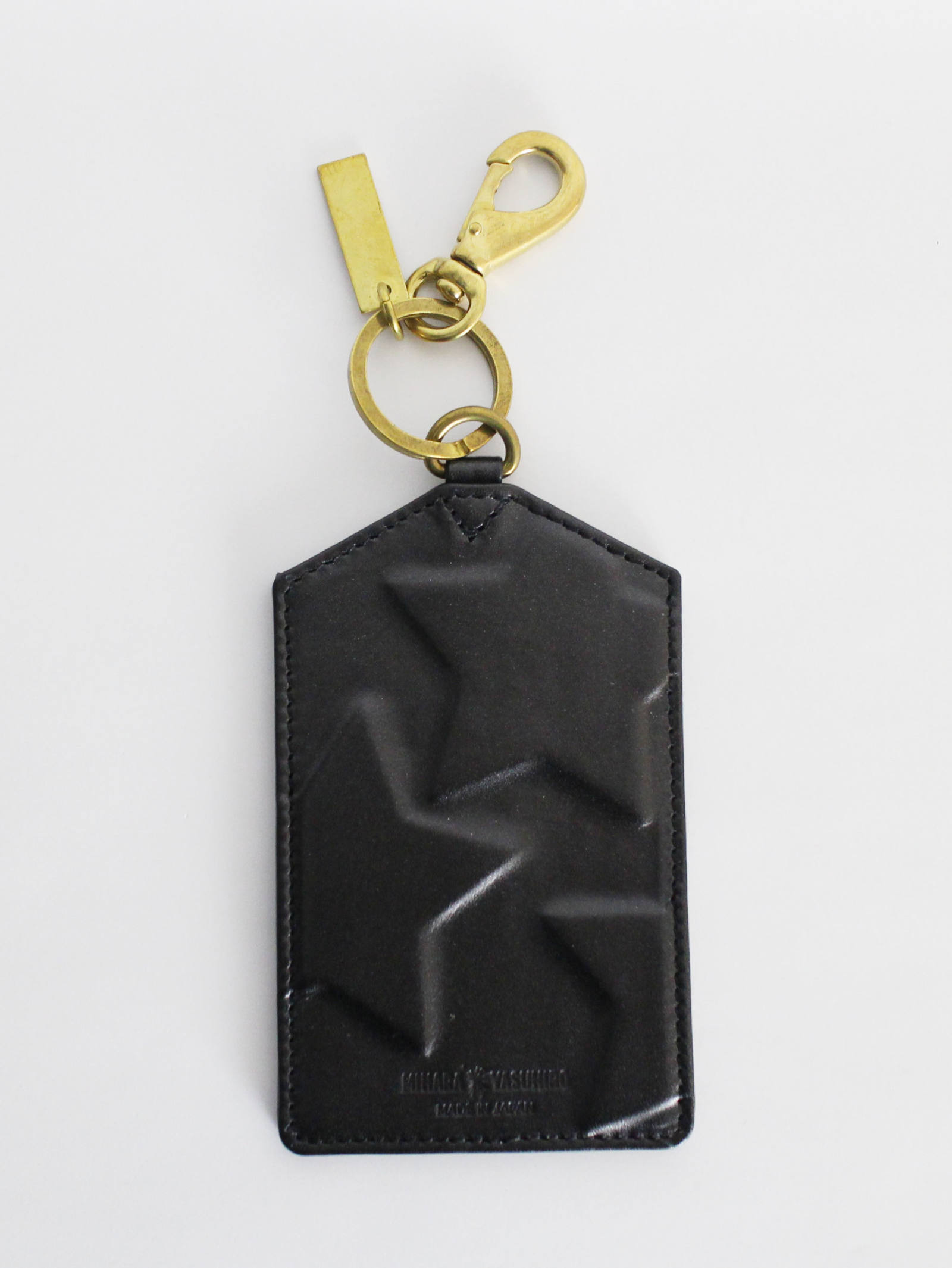 【新品】ミハラヤスヒロ　炙り出しスタッズケース Maison MIHARA YASUHIRO - 炙り出しスターカードケース - BLACK