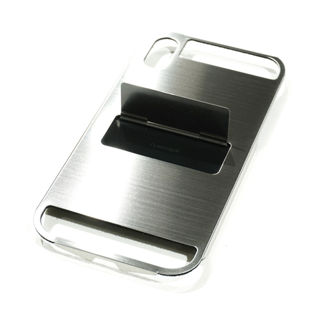 CLAUSTRUM - [ FLAP 16 PLUS ] ヘアライン仕上げアイフォンケース