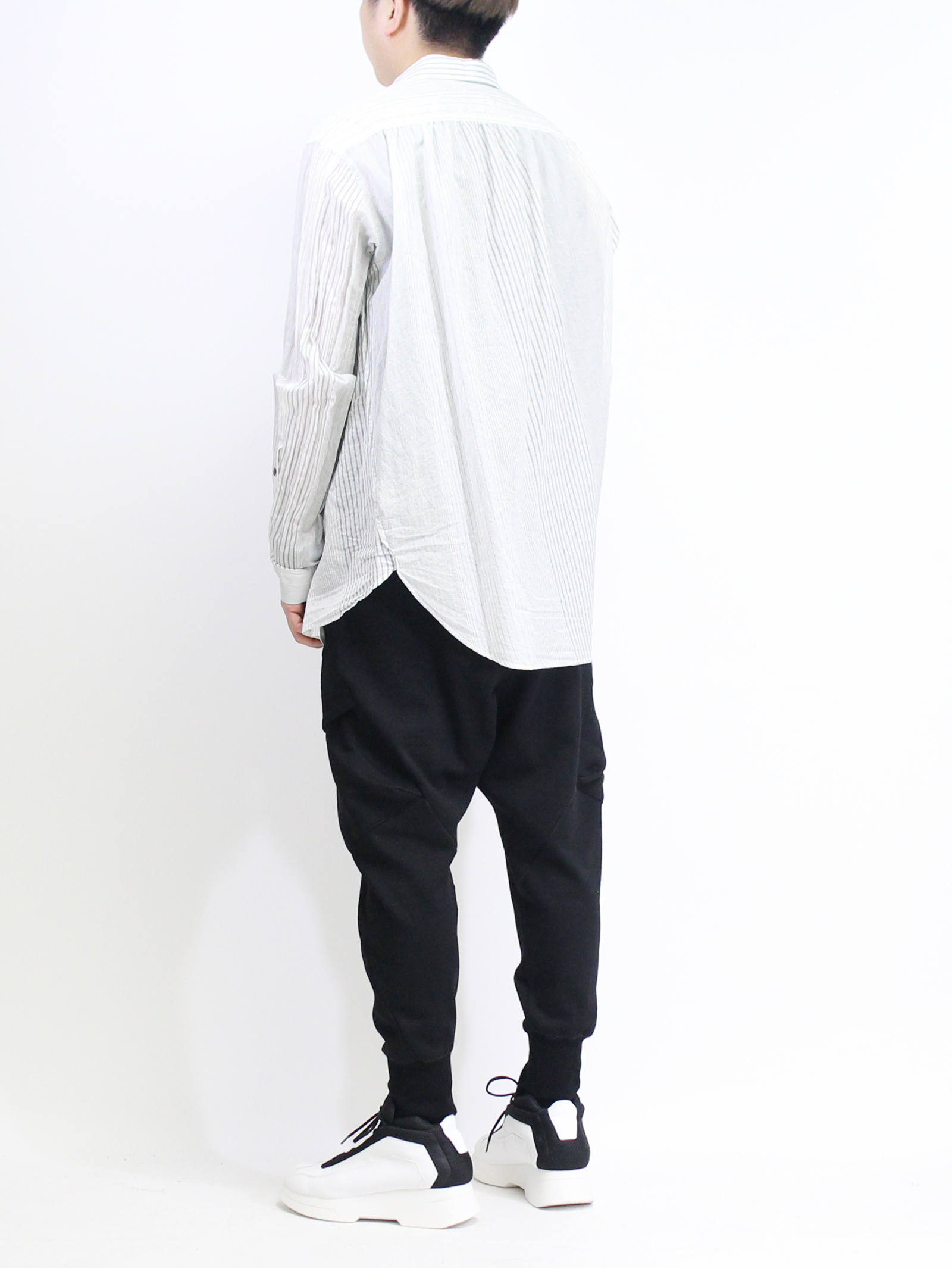 The Viridi-anne - 製品染めストライプ長袖シャツ | ADDICT WEB SHOP