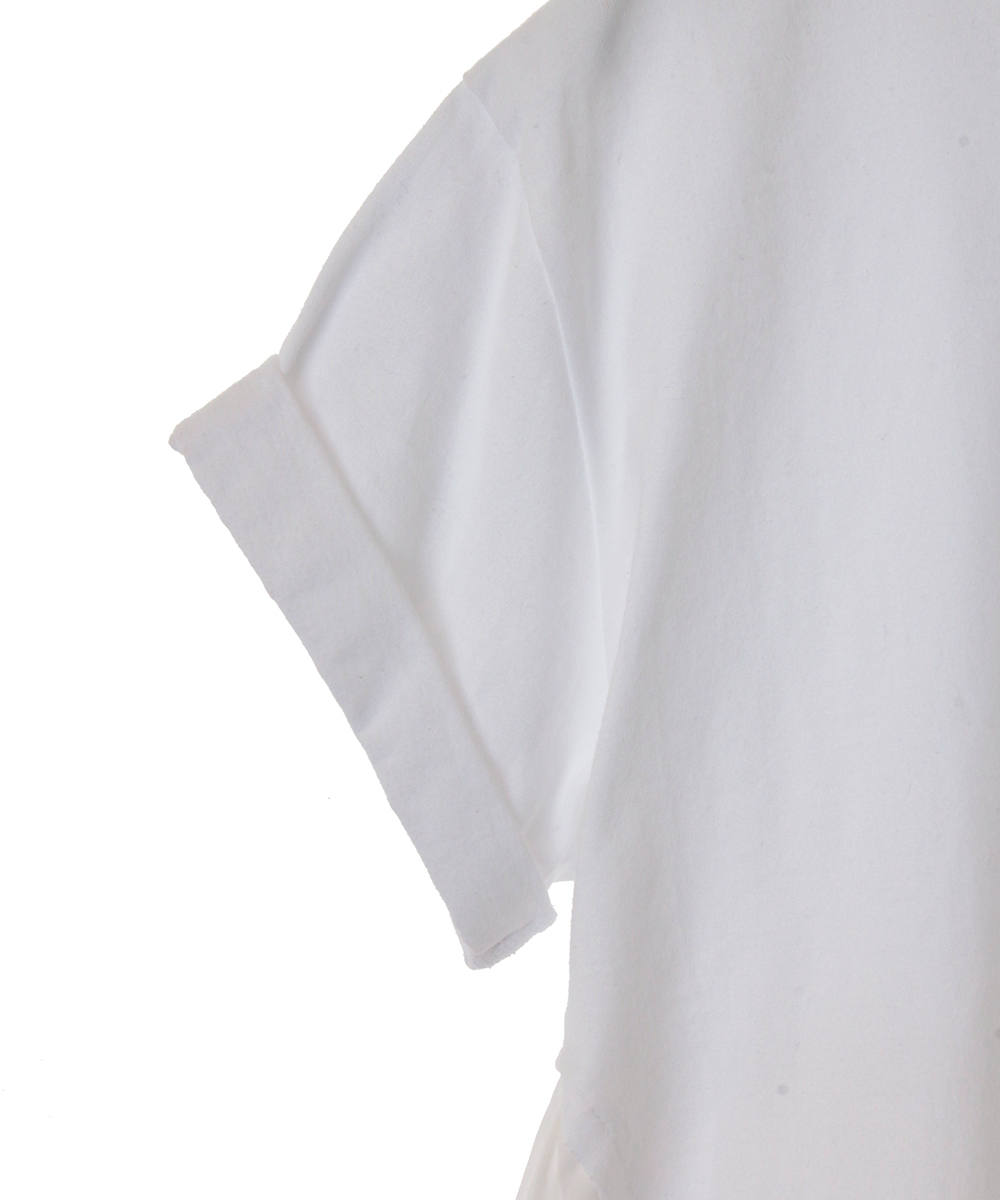 CLANE - バックフリルTシャツ - BACK FRILL T/S WHITE | ADDICT WEB SHOP