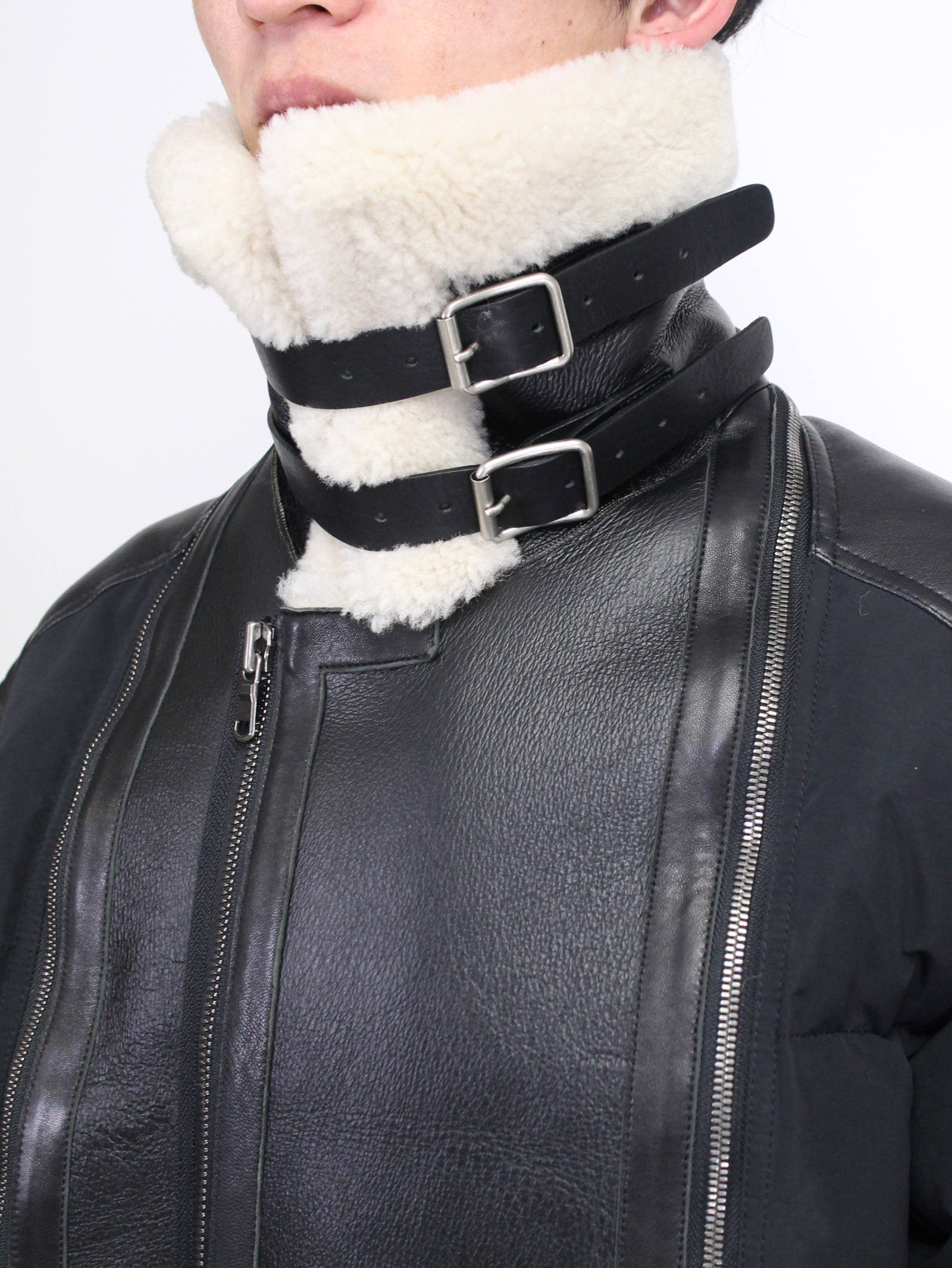 The Viridi-anne - ムートン/ナイロン ダウンジャケット | ADDICT WEB SHOP