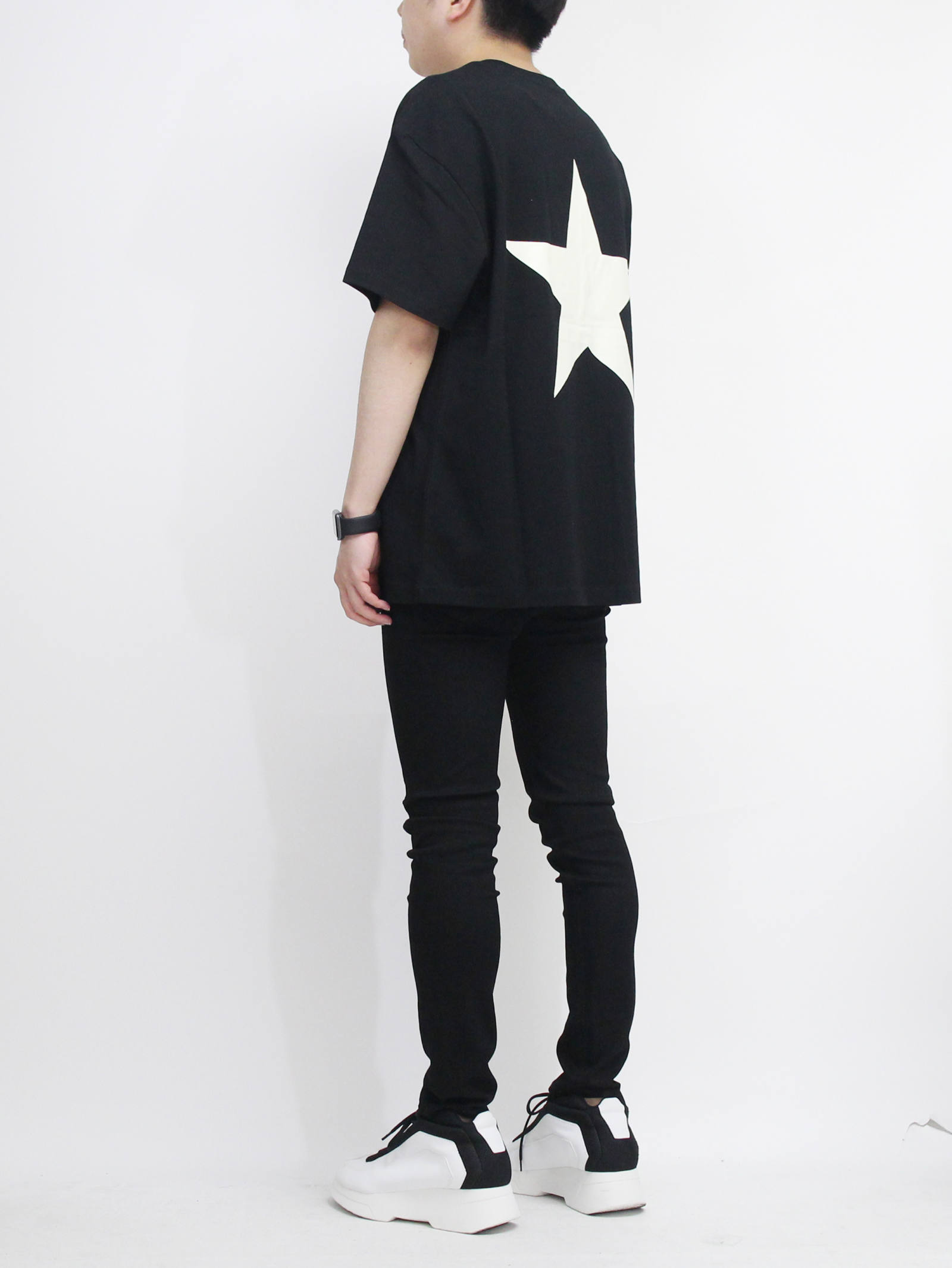 FOG ESSENTIALS - スタープリントTシャツ - T-Shirts - BLACK | ADDICT 