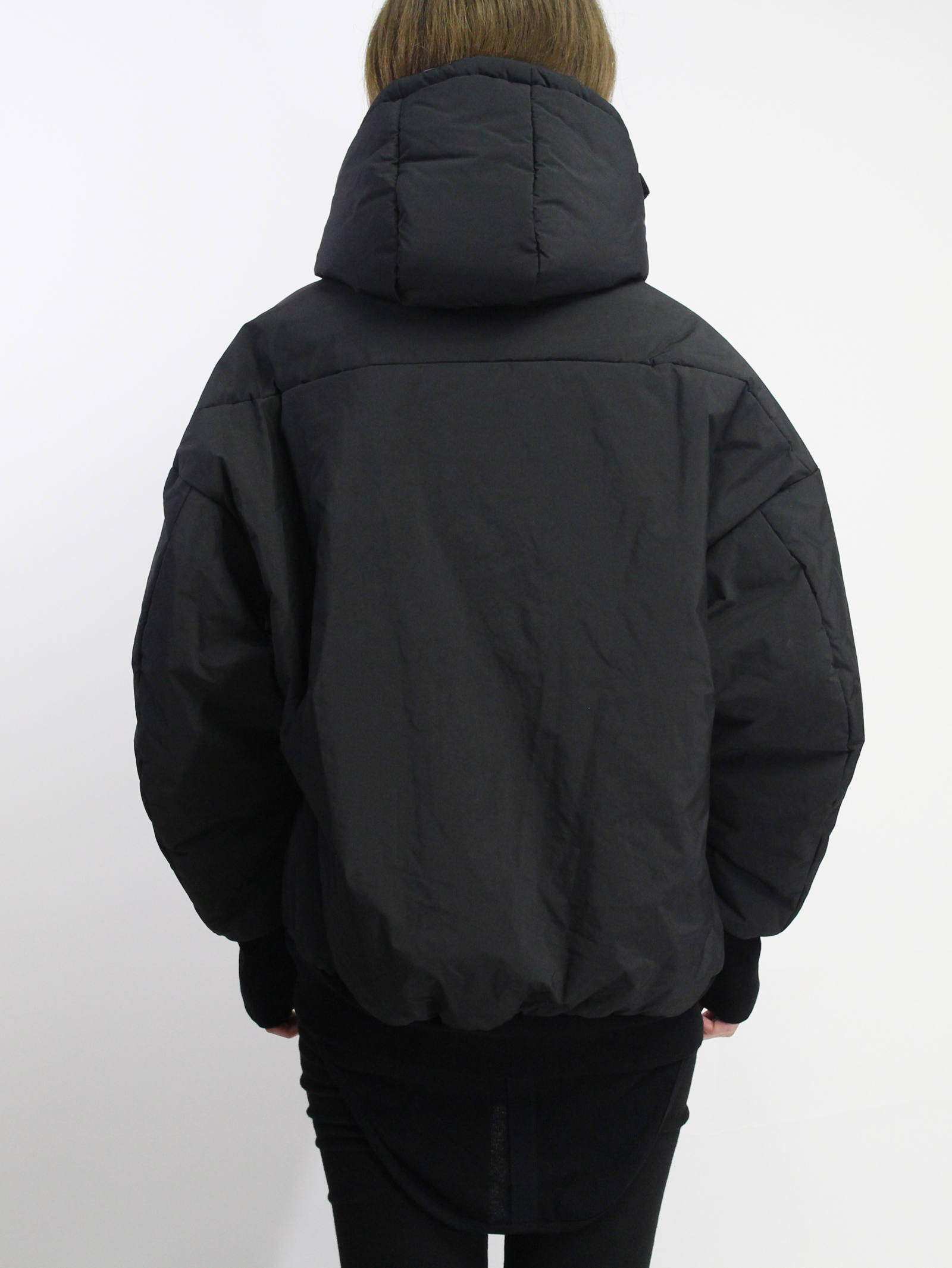 NILoS - フードジャケット - FIXED PADDING HOODED JACKET - BLACK