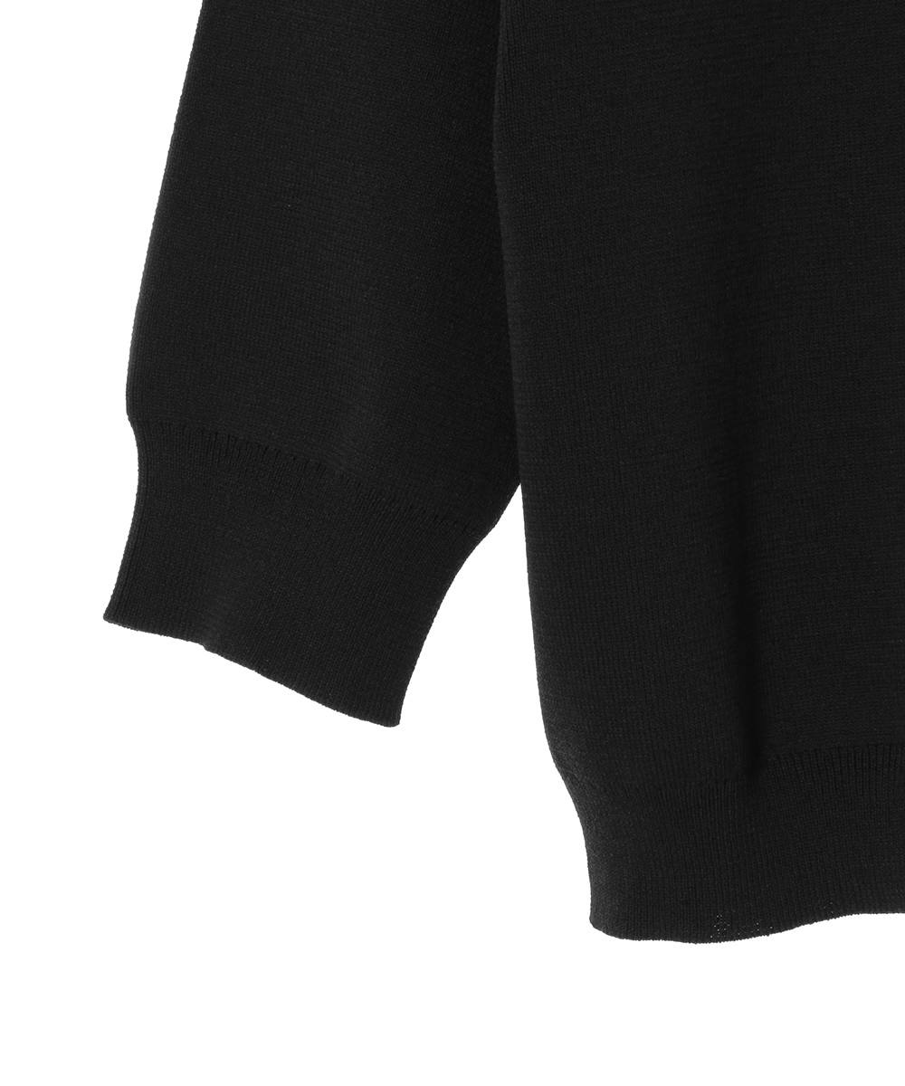 【CLANE/クラネ】ハーフスリーブベーシックコンパクトニットトップス CLANE - ハーフスリーブコンパクトニット - HALF SLEEVE BASIC COMPACT