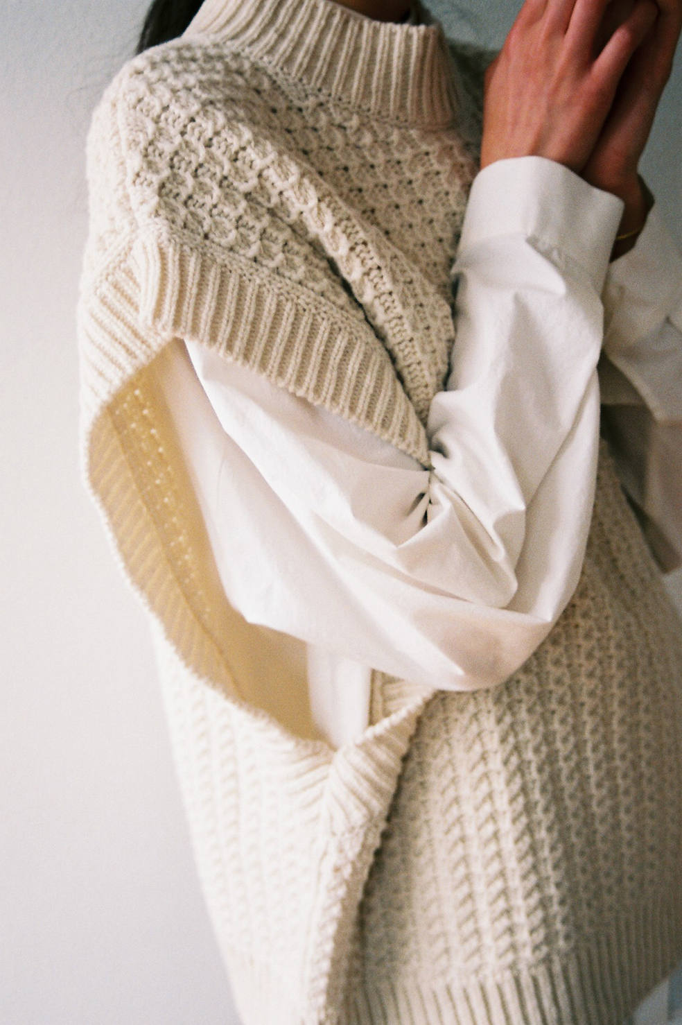 CLANE - ケーブルニットベスト - CABLE KNIT VEST | ADDICT WEB SHOP