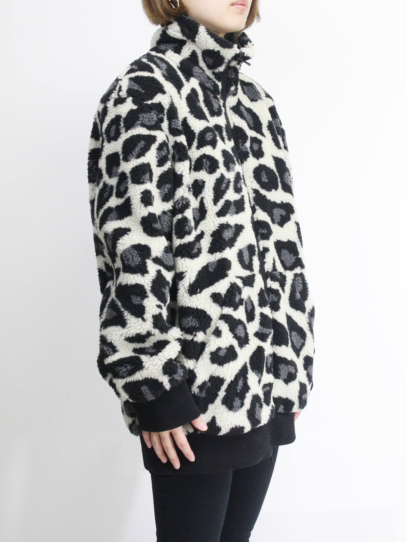 MSGM - 【SENSE掲載】レオパードボアブルゾン - MSGM BOA JK WHITE