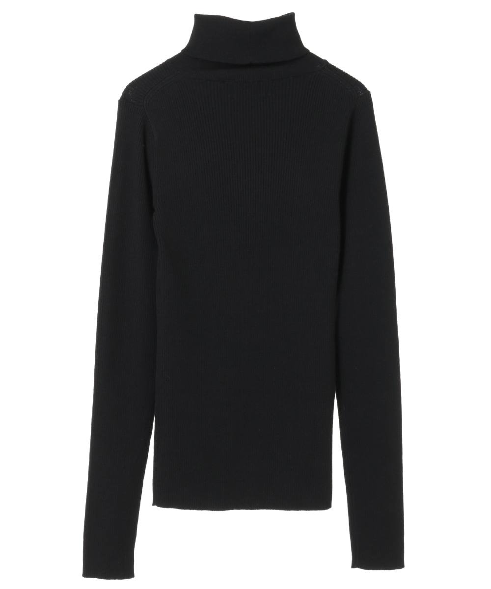 CLANE【美品】ハイネックリブニット　ブラック　クラネ CLANE - ハイネックリブニット - H/N RIB KNIT TOPS - BLACK | ADDICT