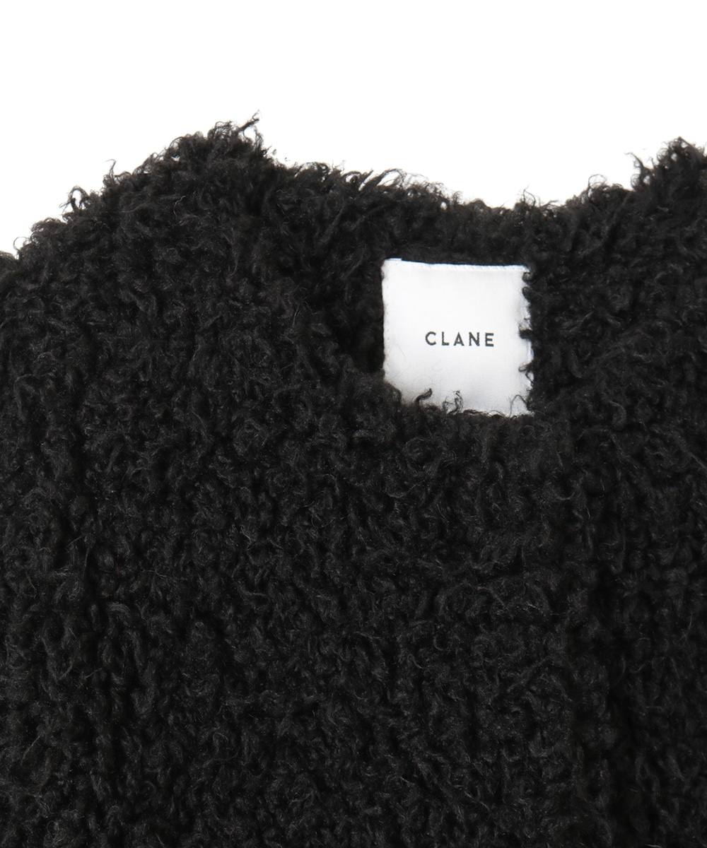 CLANE - カールファーコート - CURL LICO FUR COAT - BLACK | ADDICT 