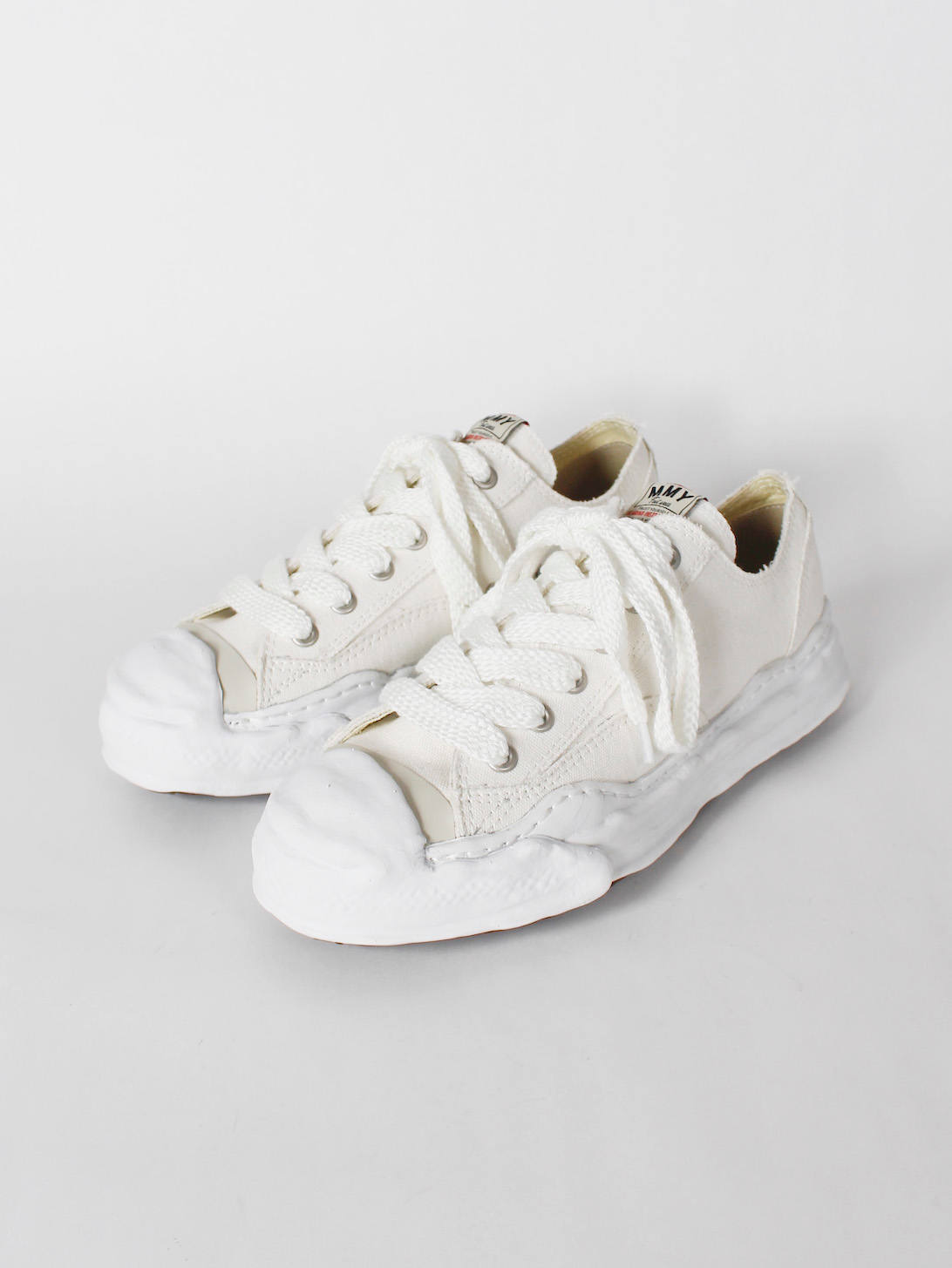 【新品】Maison Mihara Yasuhiro ホワイト モッズコート Maison Mihara Yasuhiro Wayne OG Sole Leather White A07FW702