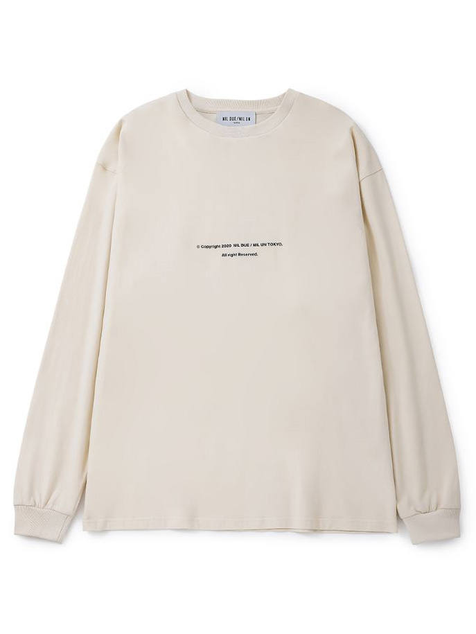 NIL DUE / NIL UN TOKYO ロング Tシャツ NIL DUE / NIL UN TOKYO / Print Tシャツ S ブラック O-24-02-26